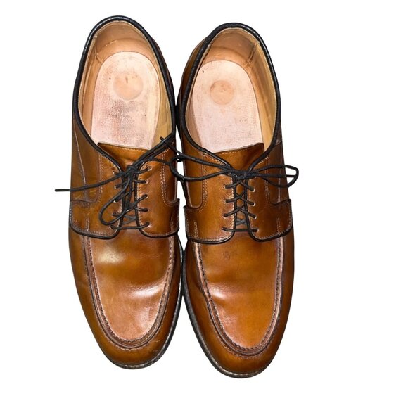 Allen Edmonds Oxford Shoes Men\'s 10 D Brown Leather Dress Used *No Insoles main image 5